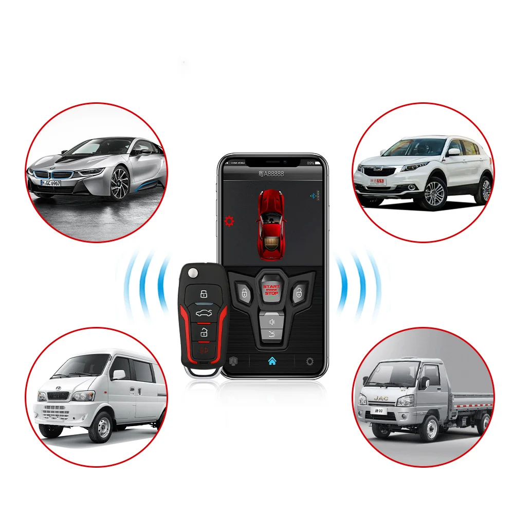 Mobile Phone Control Car One-way Remote One Button To Start The Alarm — image 3