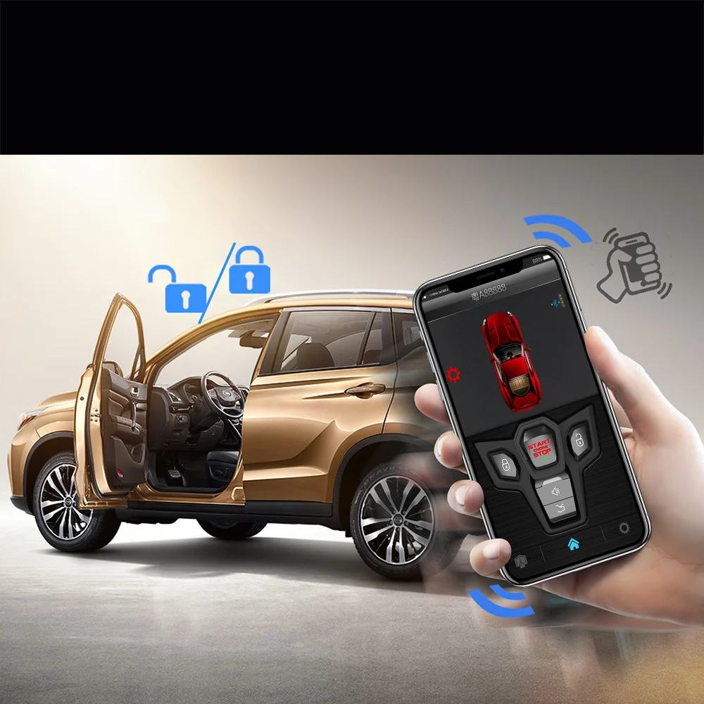 Mobile Phone Control Car One-way Remote One Button To Start The Alarm — image 7