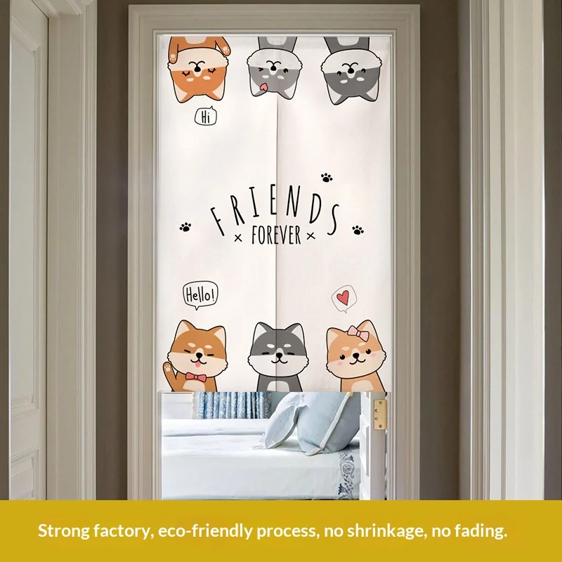 Modern Minimalist Cartoon Half-curtain With Cute Pet Cat Design For Kids Rooms And… — image 6