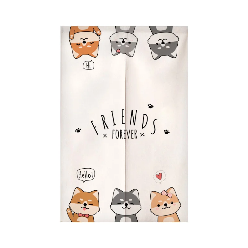 Modern Minimalist Cartoon Half-curtain With Cute Pet Cat Design For Kids Rooms And… — image 2