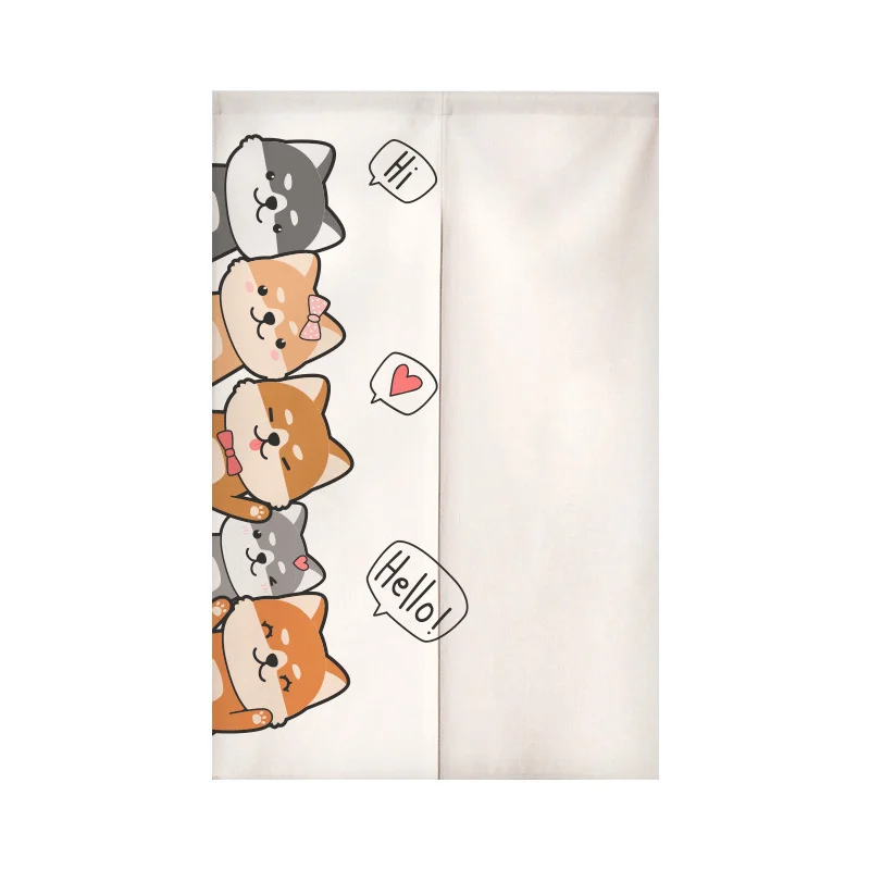Modern Minimalist Cartoon Half-curtain With Cute Pet Cat Design For Kids Rooms And… — image 3