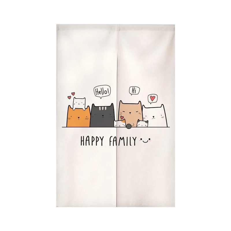 Modern Minimalist Cartoon Half-curtain With Cute Pet Cat Design For Kids Rooms And… — image 7