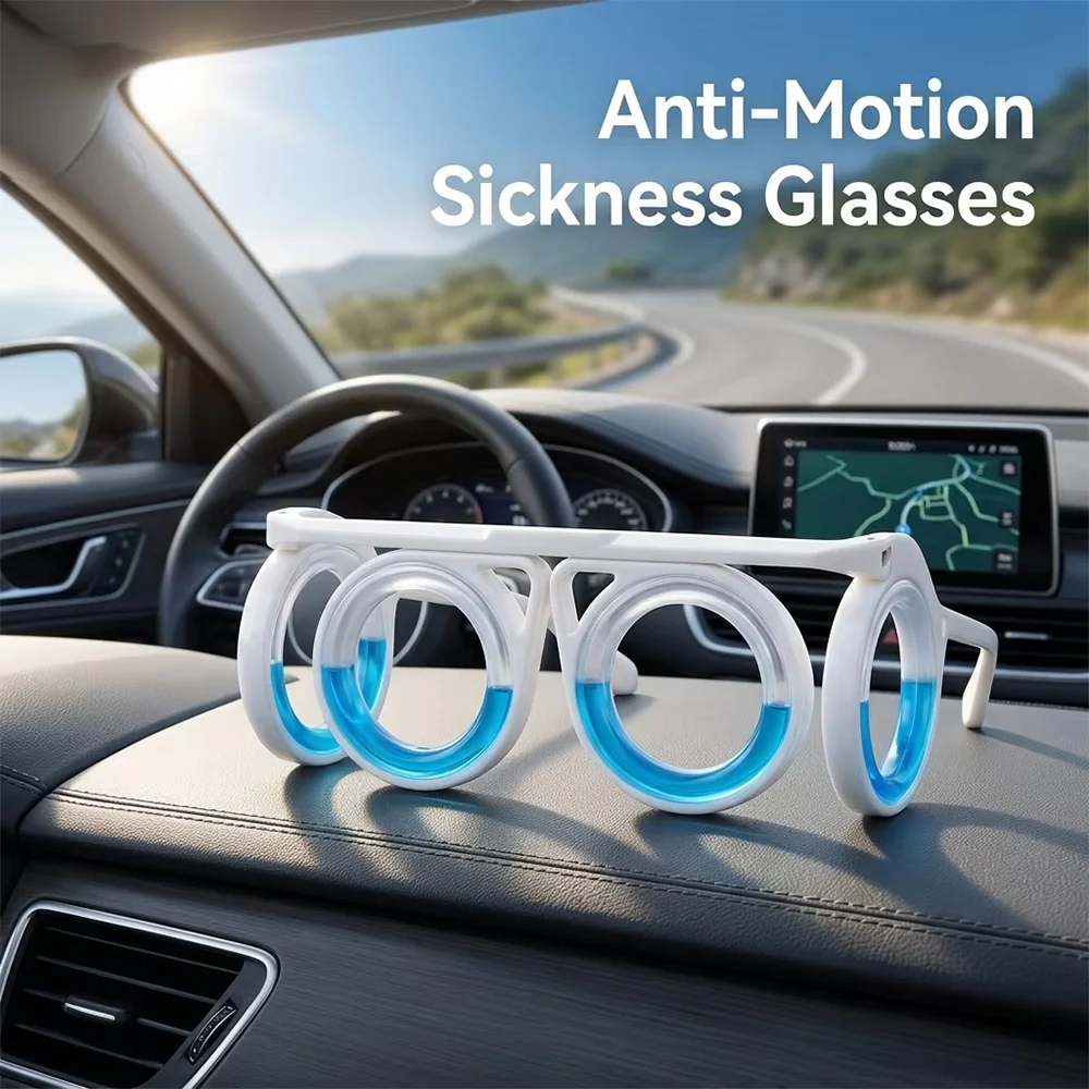 Modern Plastic Anti-motion Sickness Glasses For Halloween Christmas New Year Car… — image 7
