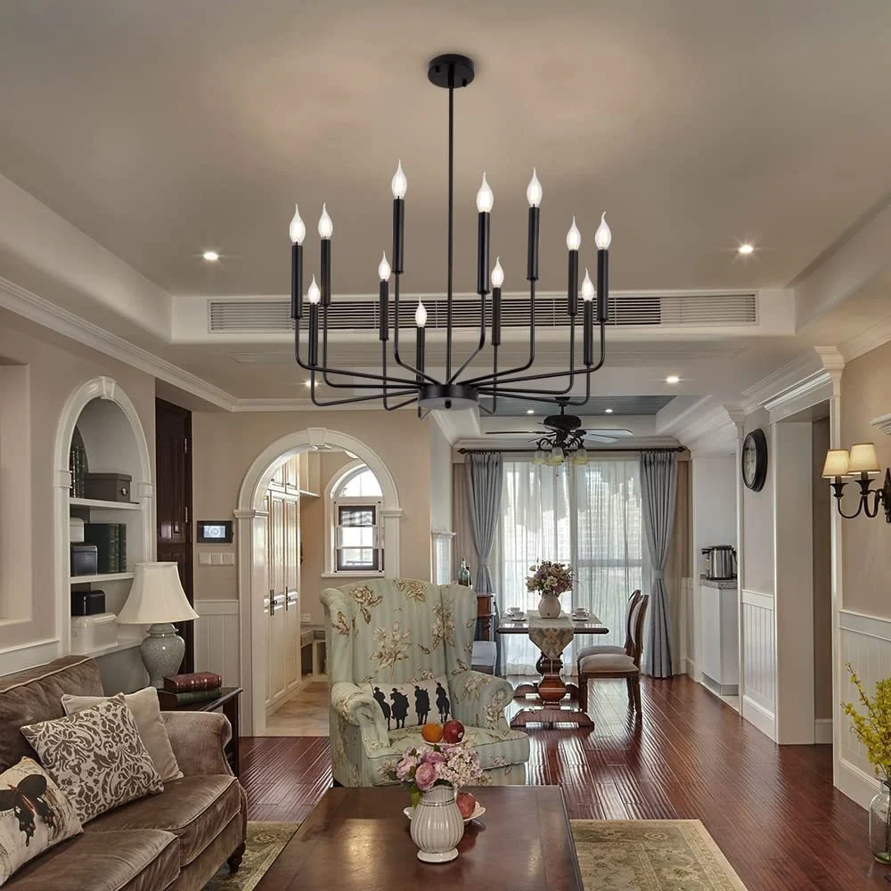 Modern Simple And Light Luxury American Wrought Iron Chandelier — image 6