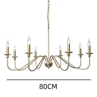 Modern Simple And Light Luxury American Wrought Iron Chandelier — variant image