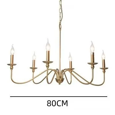 Modern Simple And Light Luxury American Wrought Iron Chandelier — variant image