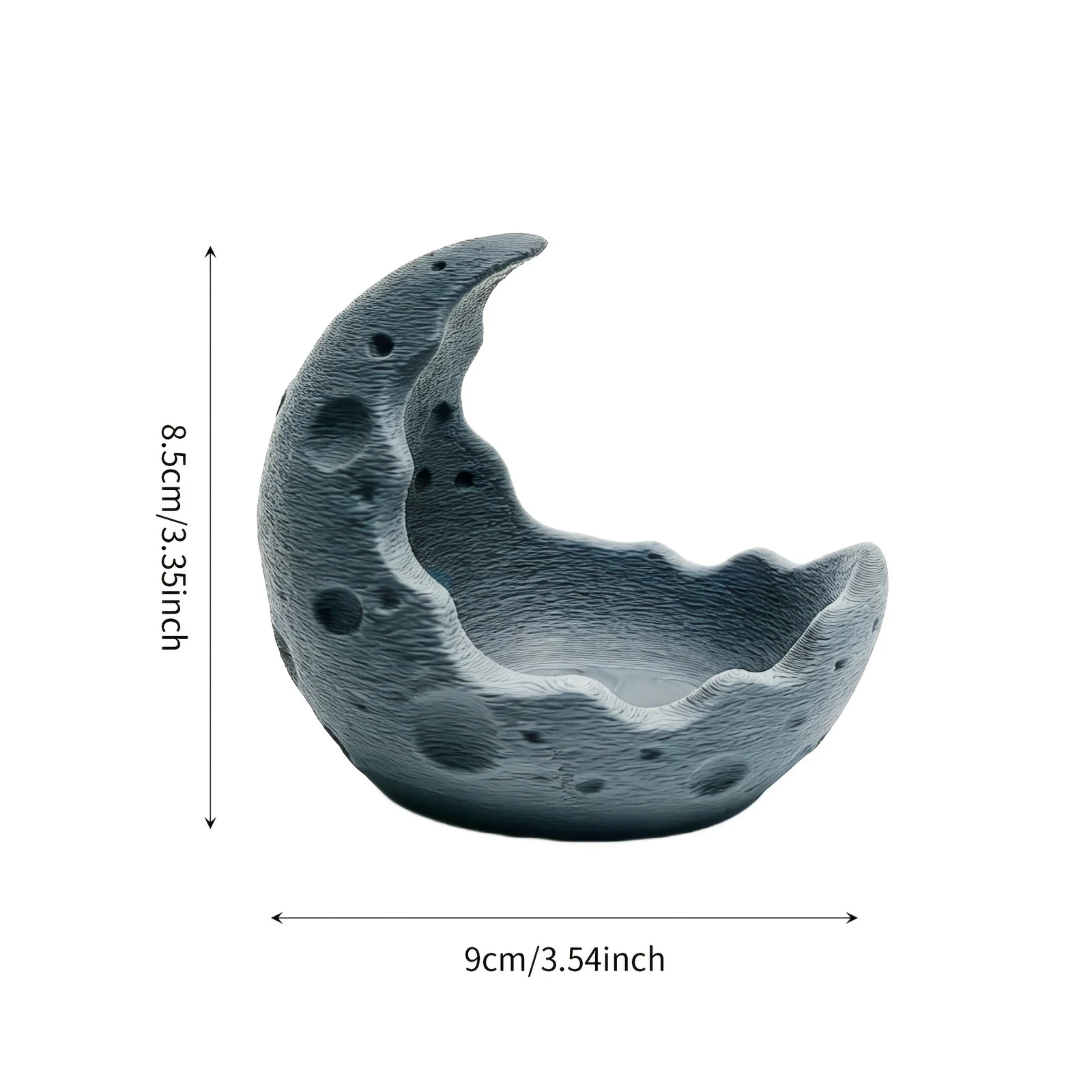 Moon Crescent Candle Holder, Lunar Texture Tray, Crystal Ball Display Stand, Jewelry… — image 3