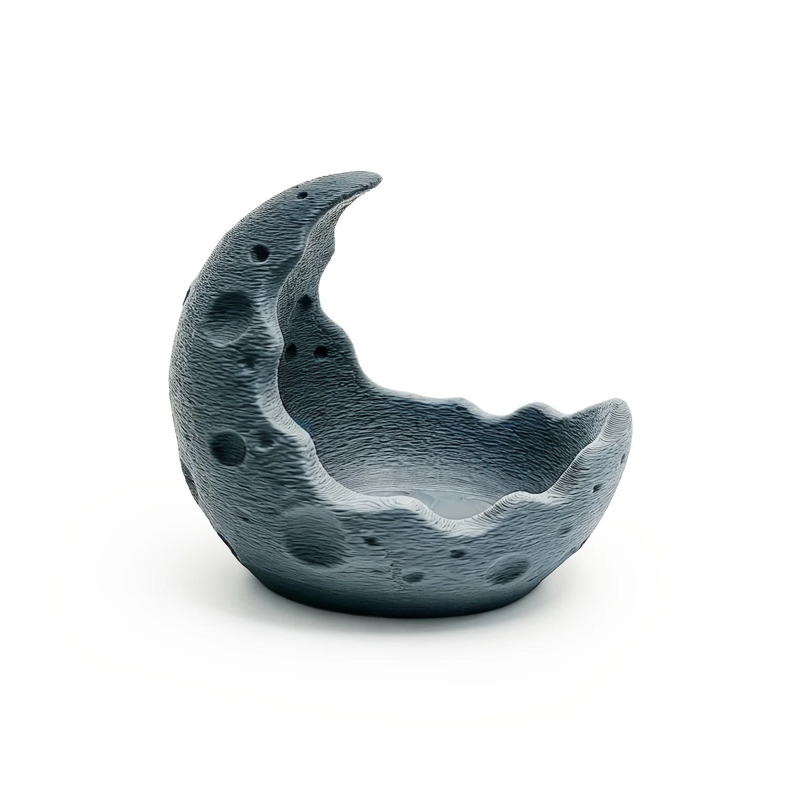 Moon Crescent Candle Holder, Lunar Texture Tray, Crystal Ball Display Stand, Jewelry… — image 6