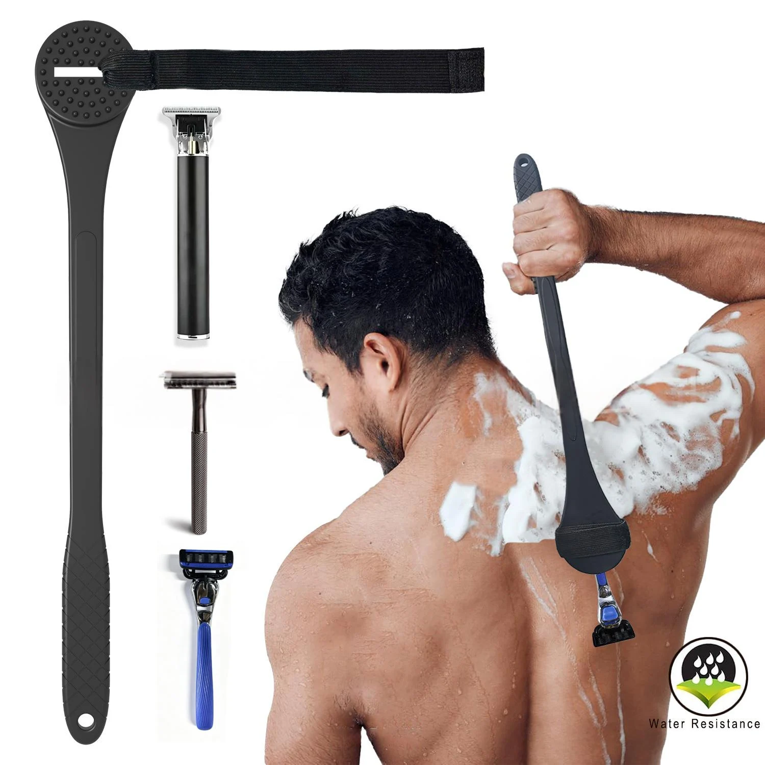Multi-functional Handle Securely Attached Back-and-leg Hair Trimmer Shaver Comb And… — image 1