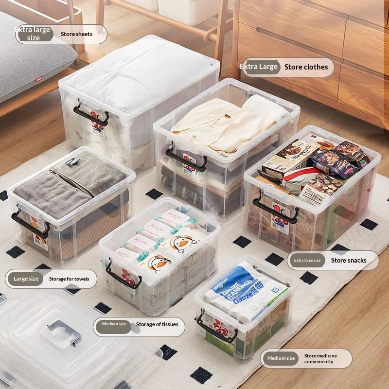 Multi Specification Plastic Transparent Organizing Box, Thickened Right Angle Storage… — image 4