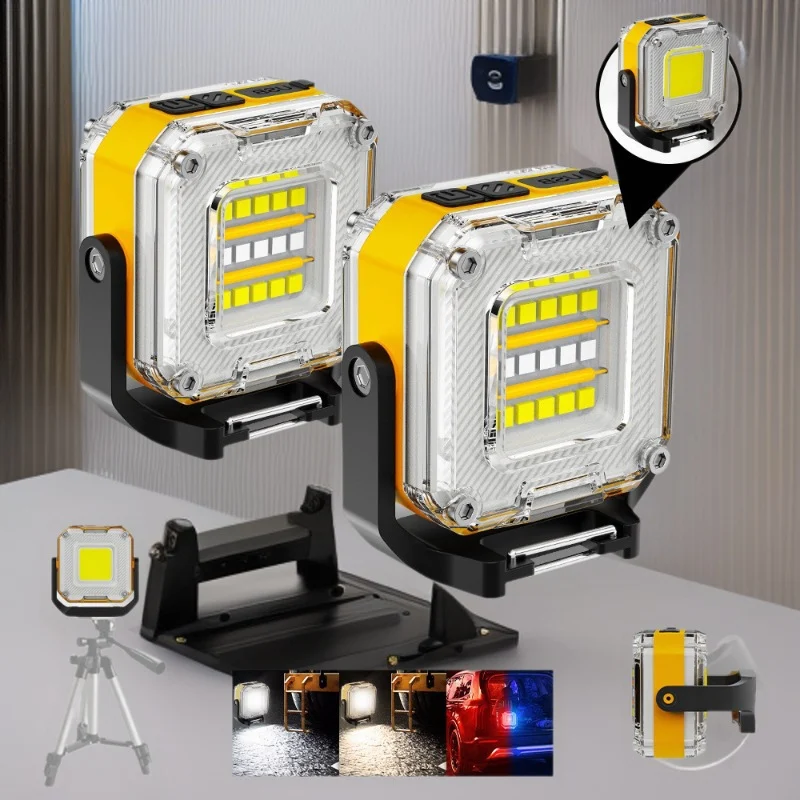 Multifunctional Double-sided Cob Magnetic Camping Style Light 500 Lumens With Hook… — image 4