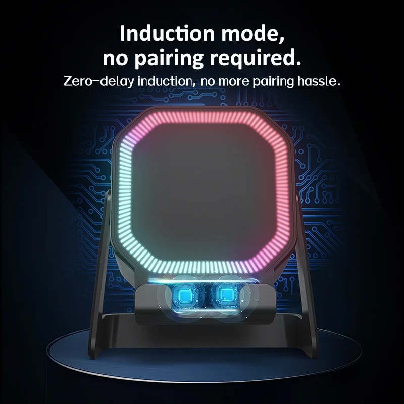 Multifunctional Induction Bluetooth Speaker, Phone Tablet Stand Holder With RGB… — image 6