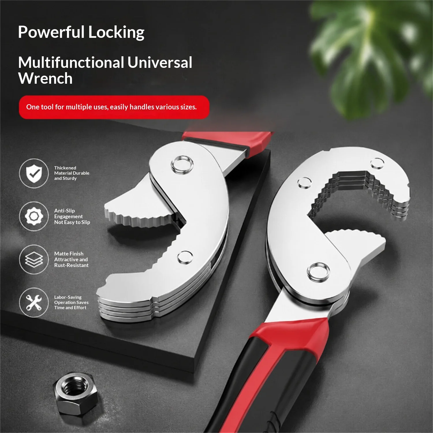 Multifunctional Large Opening Adjustable Wrench — image 3