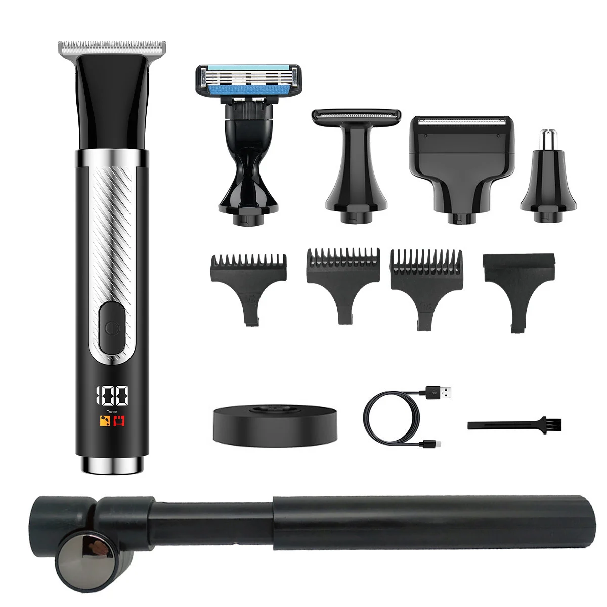 Multifunctional Mens Electric Shaver And Trimmer Set — image 4