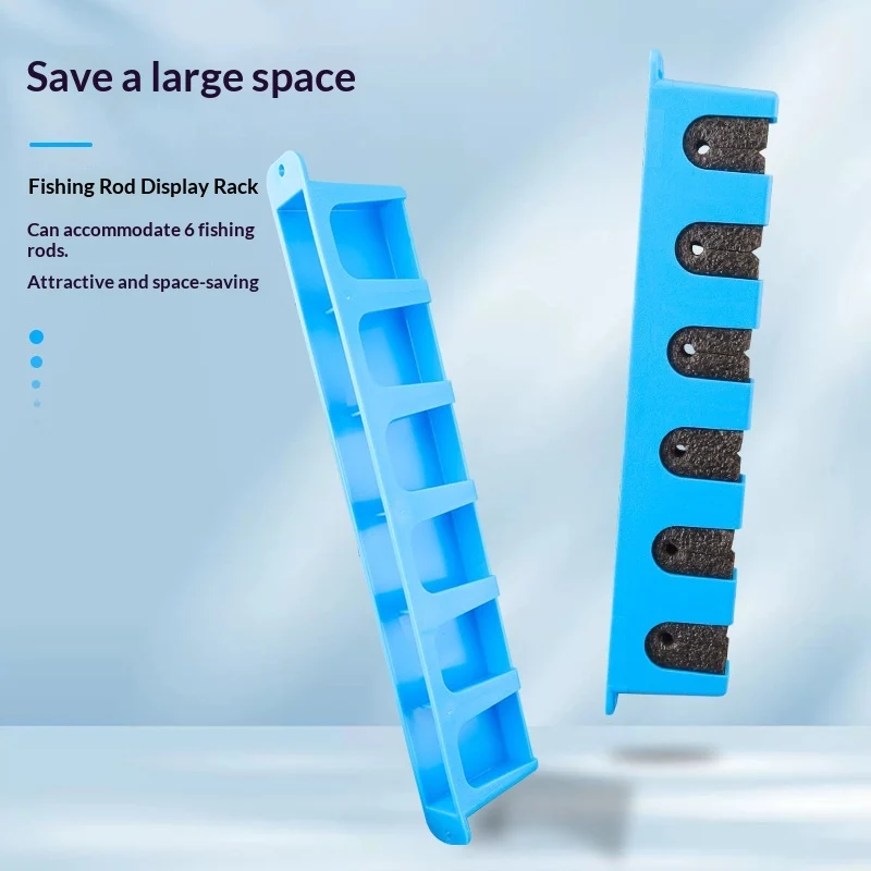 Multifunctional Wall-mounted Lure Fishing Rod Display Rack — image 4