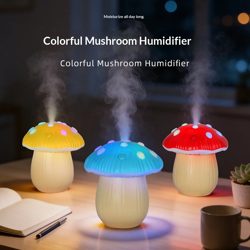 Mushroom Humidifier Quiet Misting USB — image 6