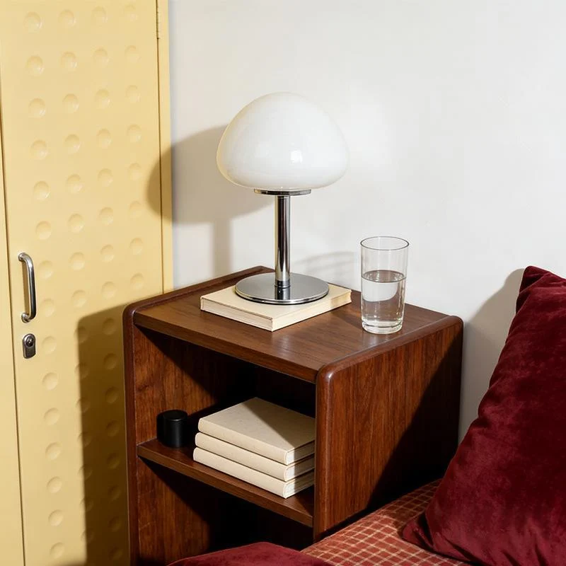 Mushroom Shaped Glass Table Lamp - Modern Decorative Desk Light For Living Room… — image 1