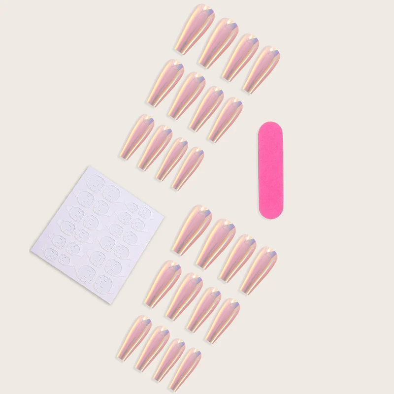 Nail Art Aurora Finished Long Stickers Laser Tips — image 2