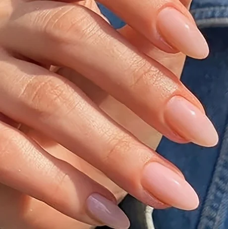 Nail Art Solid Color Series Long Almond-shape Press On Nails — image 10