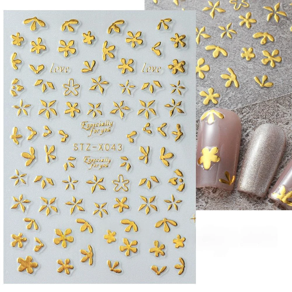 Nail Art Stickers Valentines Day Black-and-white Heart French-style With Irregular… — variant image