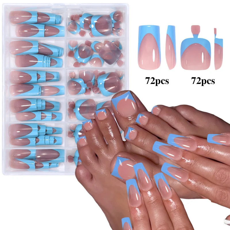 Nail Tips 144-piece Set Of Pre-designed Art For Hands And Feet — image 3