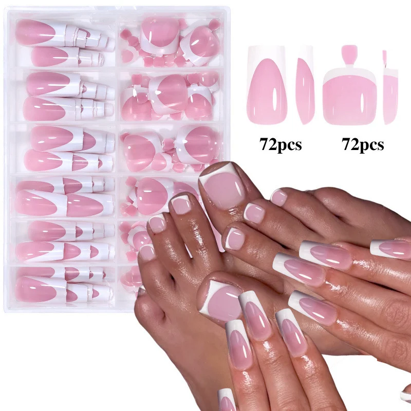Nail Tips 144-piece Set Of Pre-designed Art For Hands And Feet — image 6