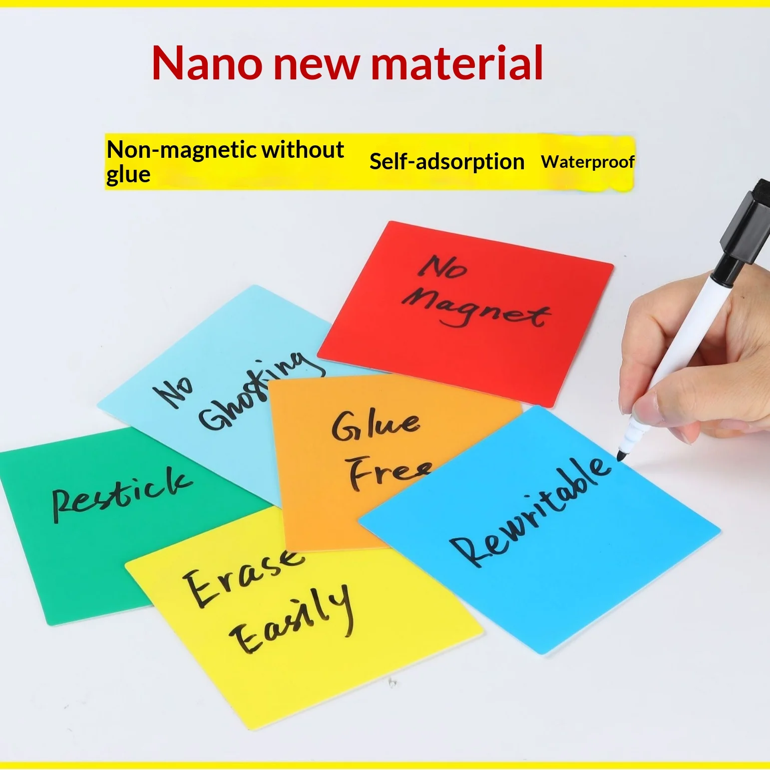 Nano-color Sticky Notes Convenient For Repeated Use And Washable — image 5