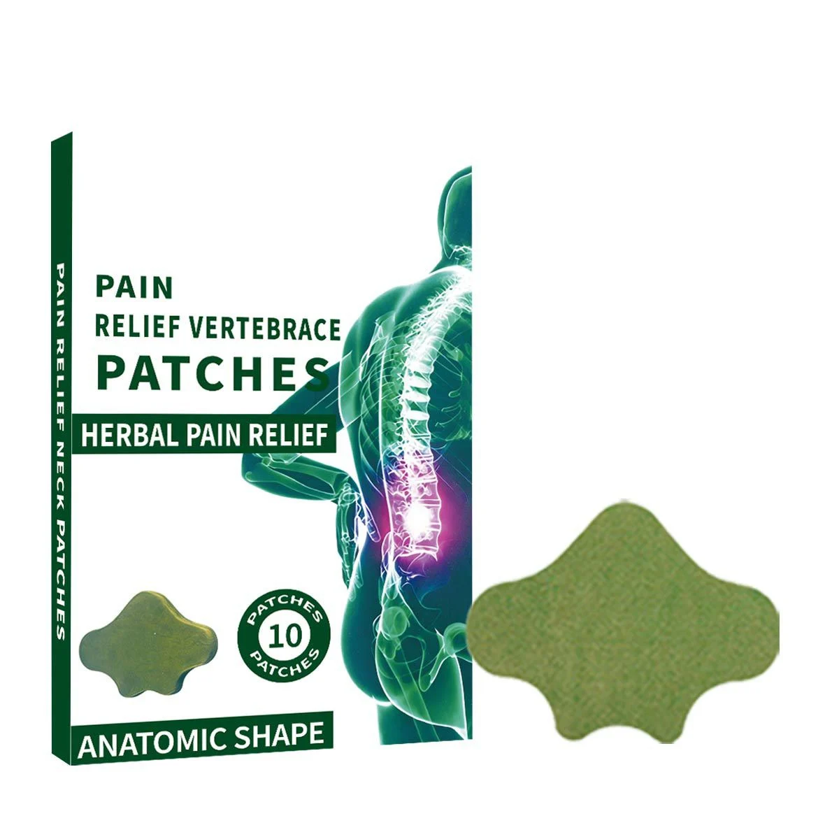 Natural Wormwood Heat Patches, Self Adhesive Warm Herbal Plaster For Waist & Body, 10… — image 3