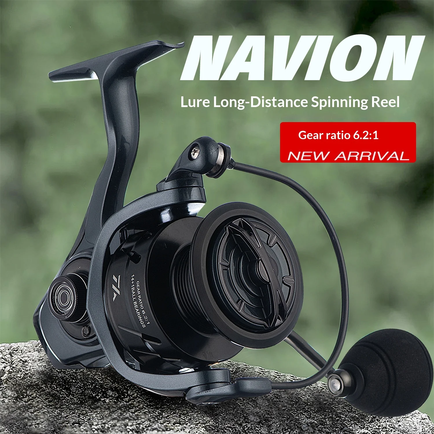 Navion Fishing Reel High-speed 621 Gear Ratio Shallow Spool — image 6