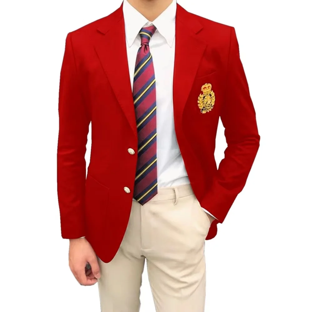 Navy Blue Korean-style Suit With A High-end Touch For Business Men — image 5