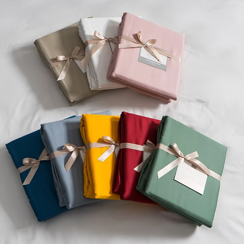 New 60-count Lyocell LF Grade Lenzing Solid Color Tencel Duvet Cover — image 2