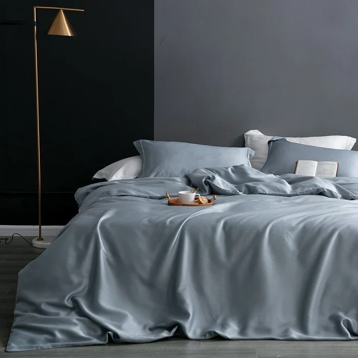 New 60-count Lyocell LF Grade Lenzing Solid Color Tencel Duvet Cover — image 9