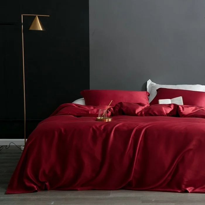 New 60-count Lyocell LF Grade Lenzing Solid Color Tencel Duvet Cover — image 13