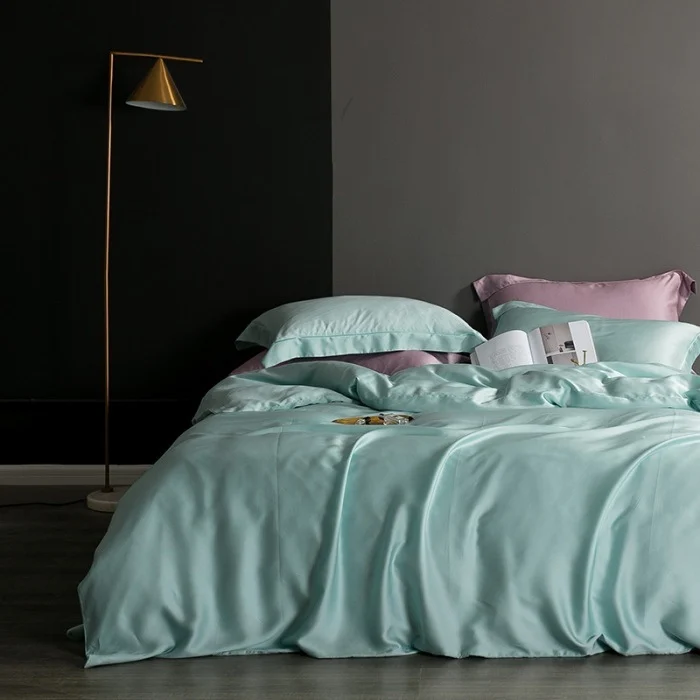 New 60-count Lyocell LF Grade Lenzing Solid Color Tencel Duvet Cover — image 6