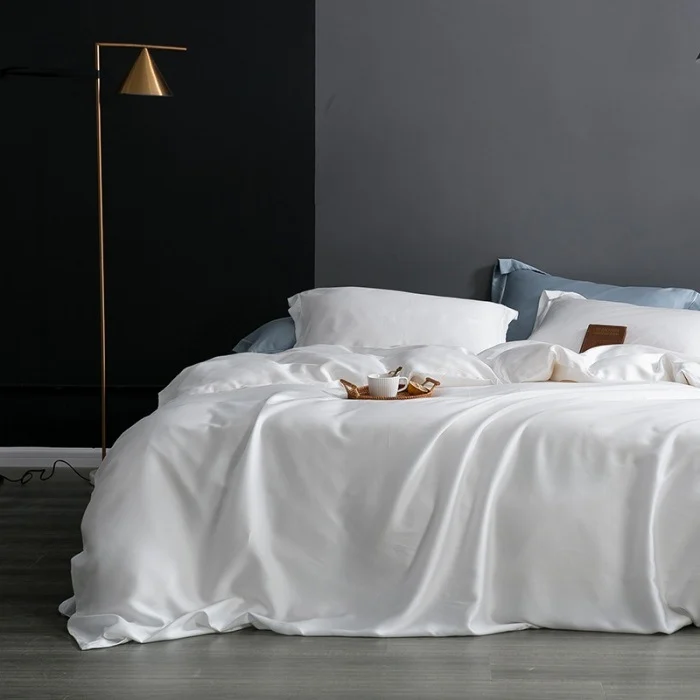 New 60-count Lyocell LF Grade Lenzing Solid Color Tencel Duvet Cover — image 10