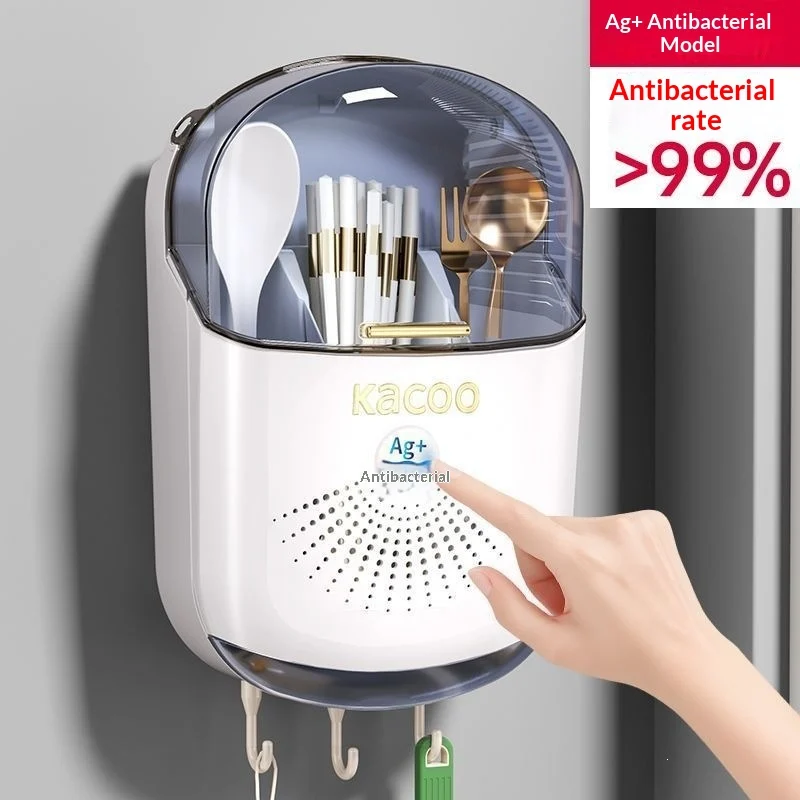 New Antibacterial Drill-free Wall-mounted Chopstick Rack — image 4