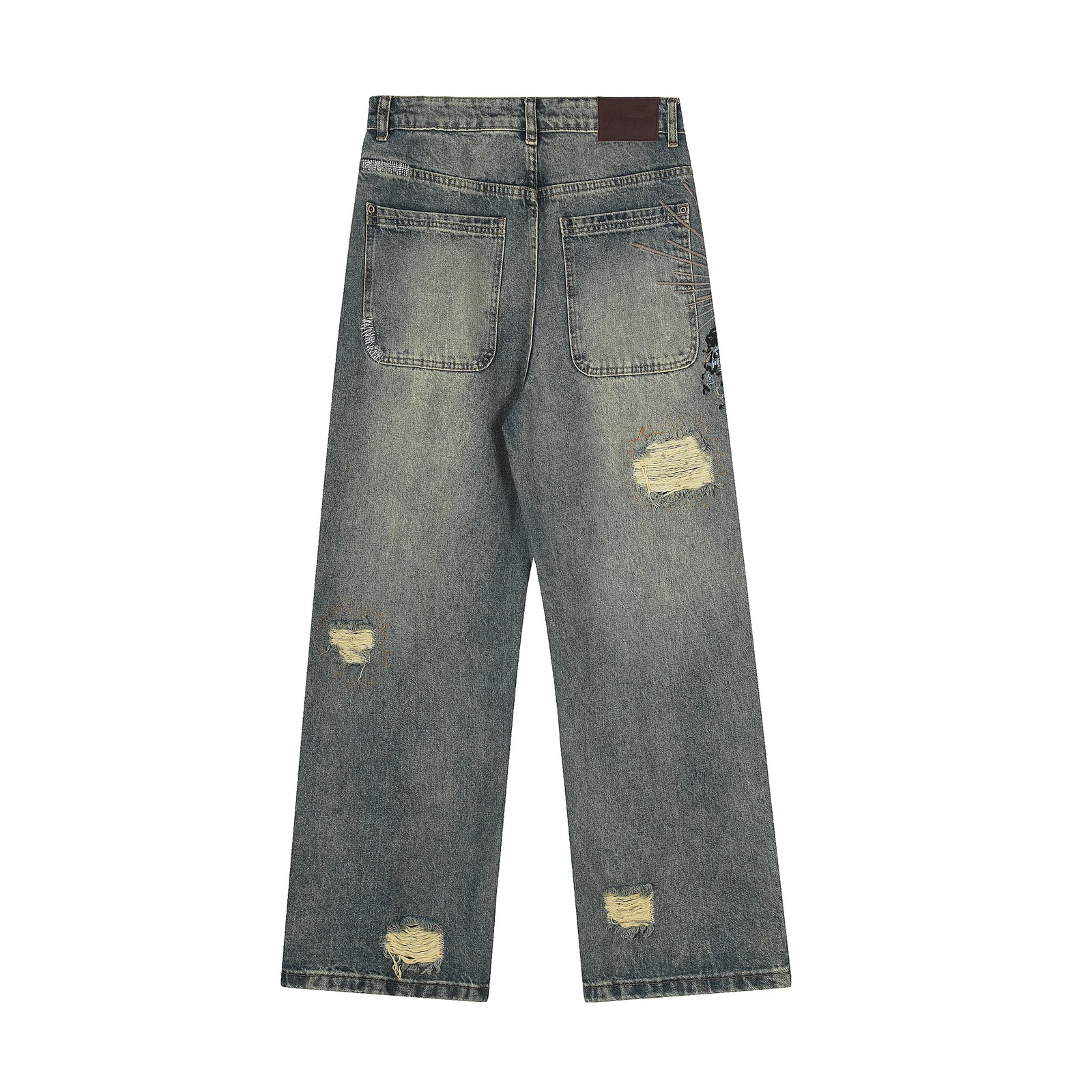 New Autum D Erschutze Awakening Ripped Casual Jeans For Men And Women, One Piece — image 2