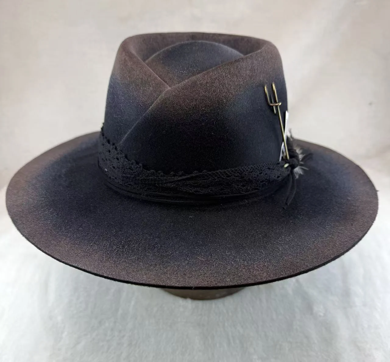 New Autumn Winter Stylish Woolen Vintage Mens Top Hat — image 6