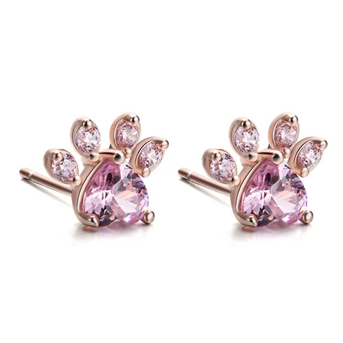 New Cat Bear Dog Paw Ring For Women Jewelry Sets — image 11