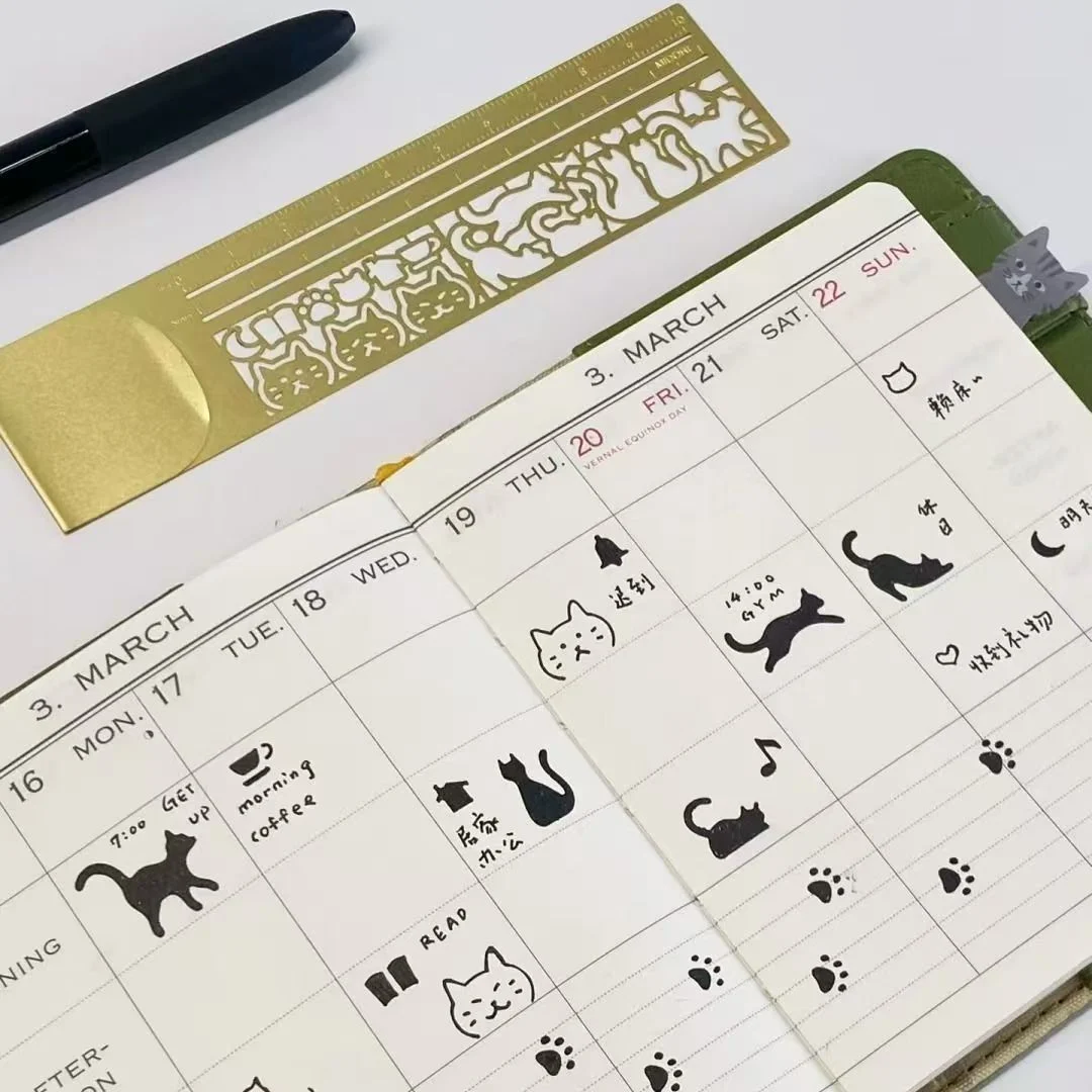 New Cat Themed Planner Multifunctional Ruler — image 4