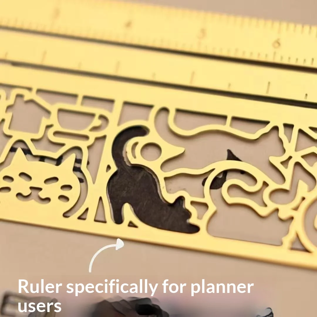 New Cat Themed Planner Multifunctional Ruler — image 2