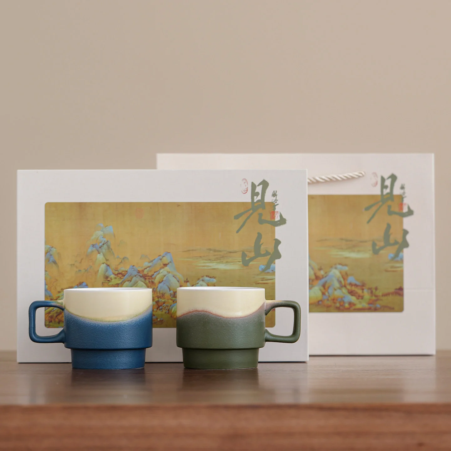 New Ceramic Kiln-change Coffee Cup Gift Box Set — image 8