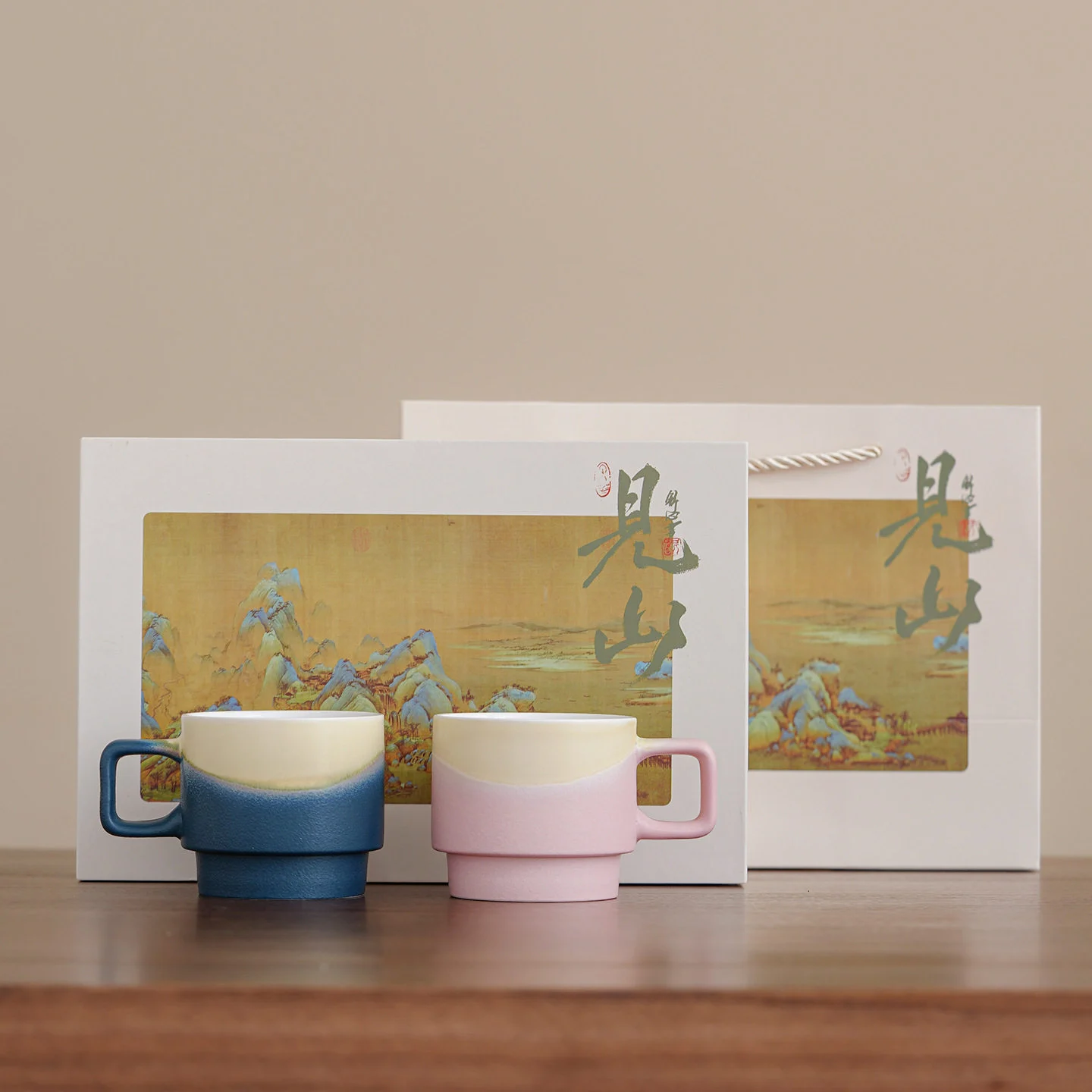 New Ceramic Kiln-change Coffee Cup Gift Box Set — image 6