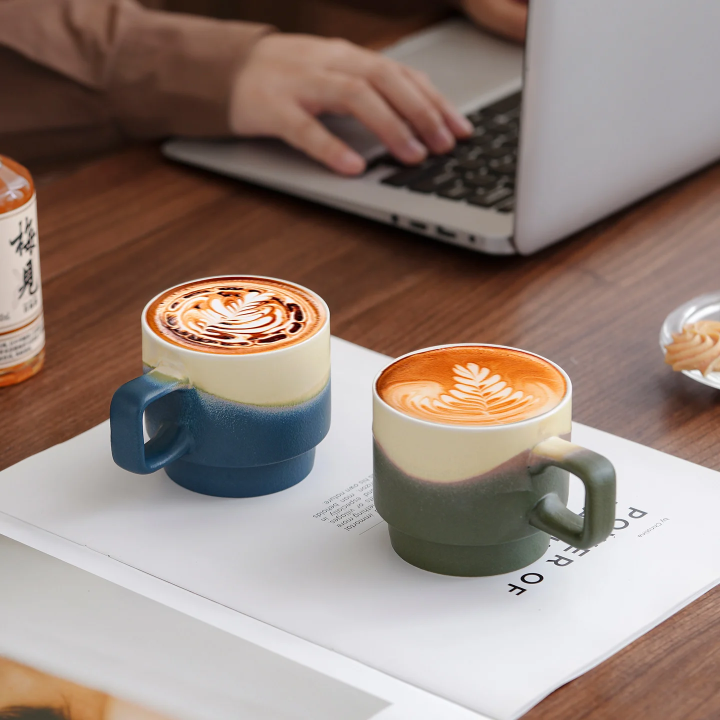 New Ceramic Kiln-change Coffee Cup Gift Box Set — image 5