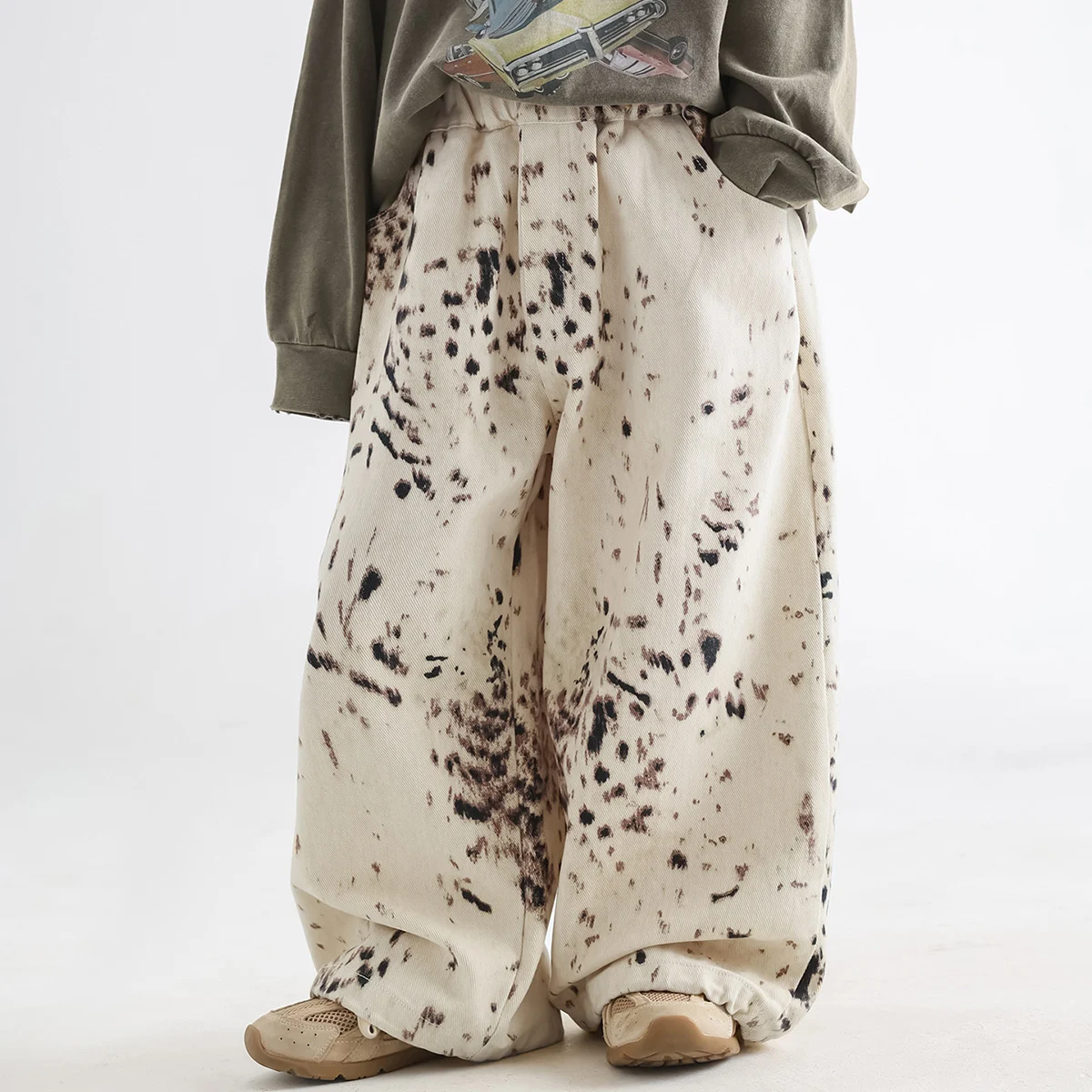 New Childrens Korean-style Leopard-print Casual Pants — image 4
