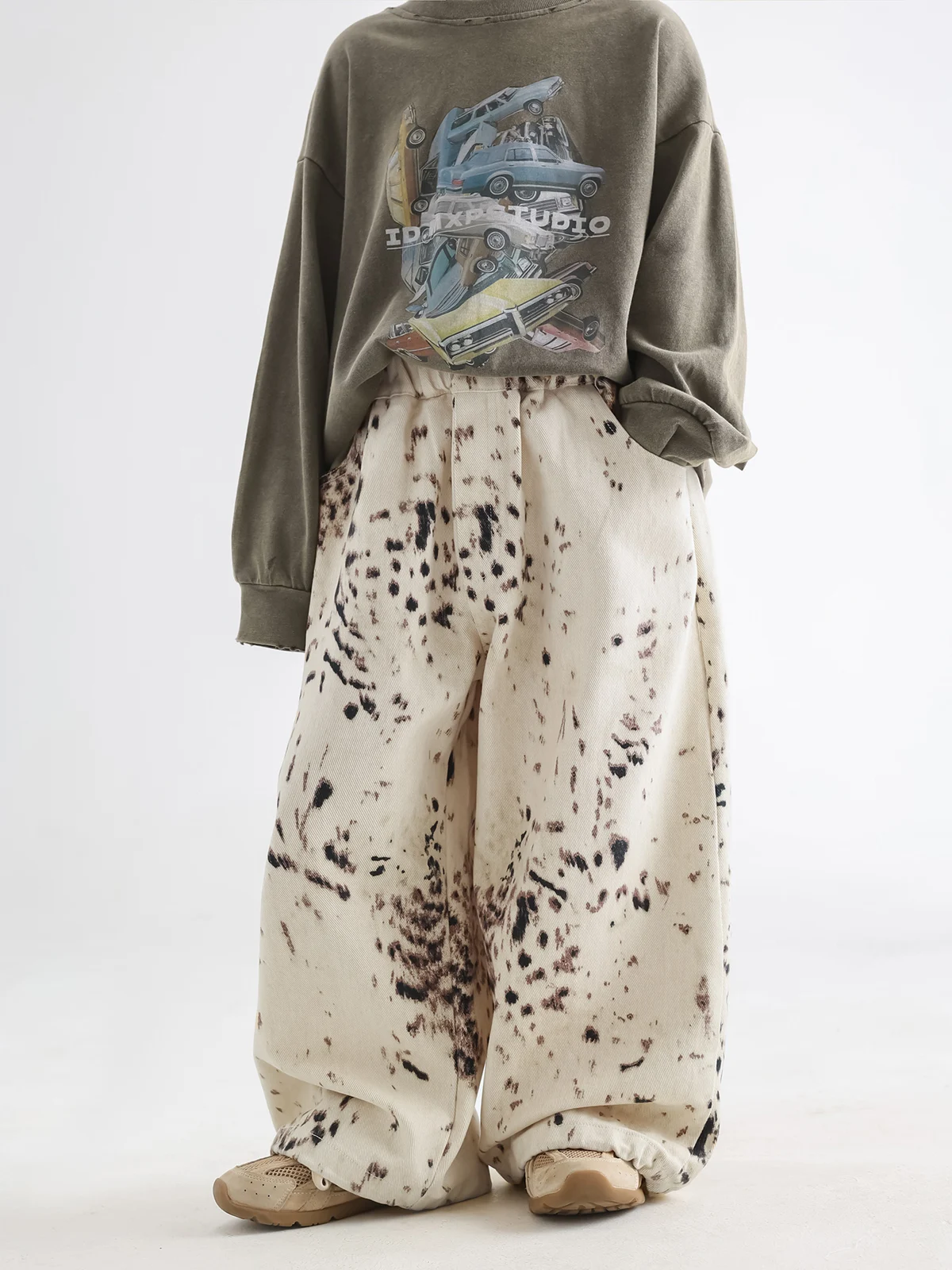 New Childrens Korean-style Leopard-print Casual Pants — image 1