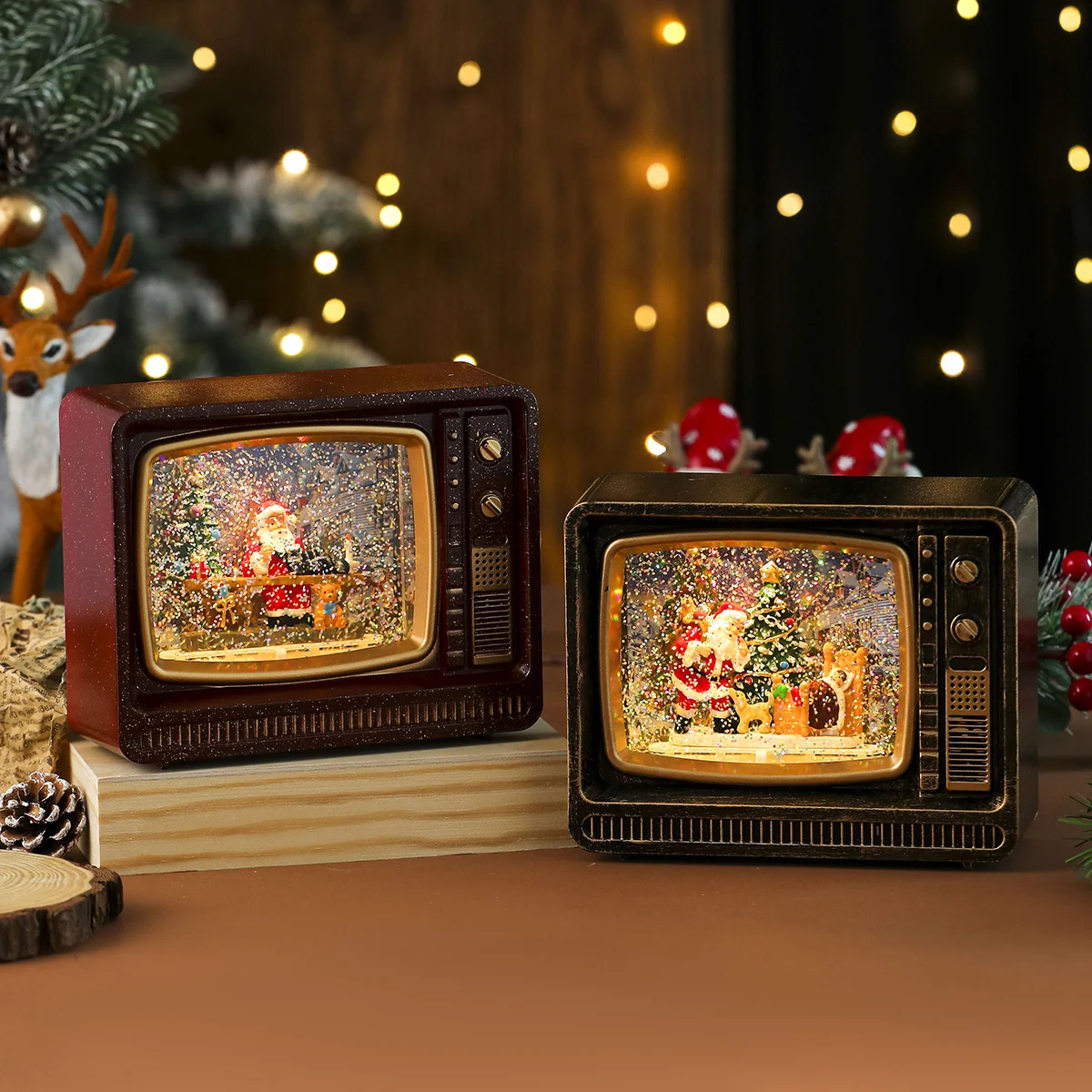 New Christmas TV Night Light Gift Ornament — image 4