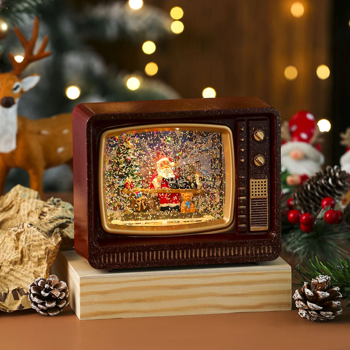 New Christmas TV Night Light Gift Ornament — image 7
