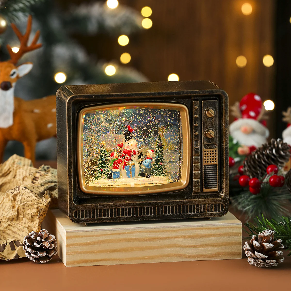New Christmas TV Night Light Gift Ornament — image 8