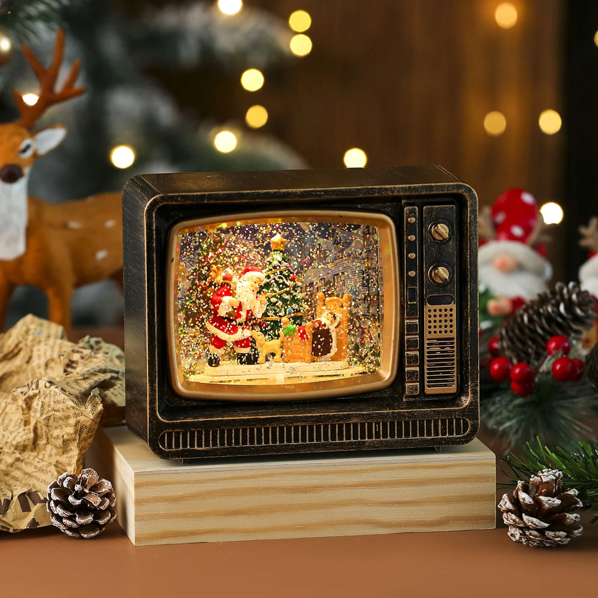 New Christmas TV Night Light Gift Ornament — image 6